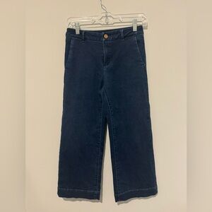 Massimo Dutti Dark Blue Ankle Jeans